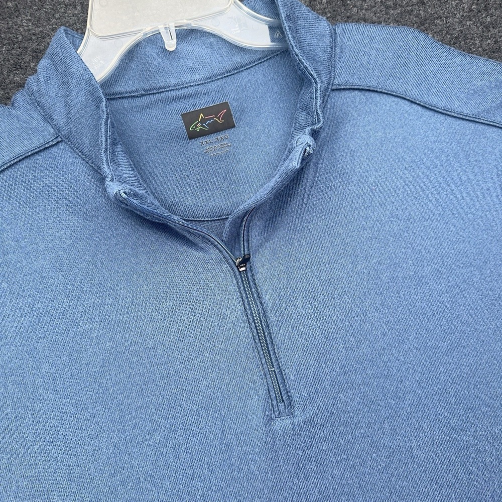 Greg Norman Long Sleeve 1/4 Zip Pullover - Men's 2XL Lightweight Blue